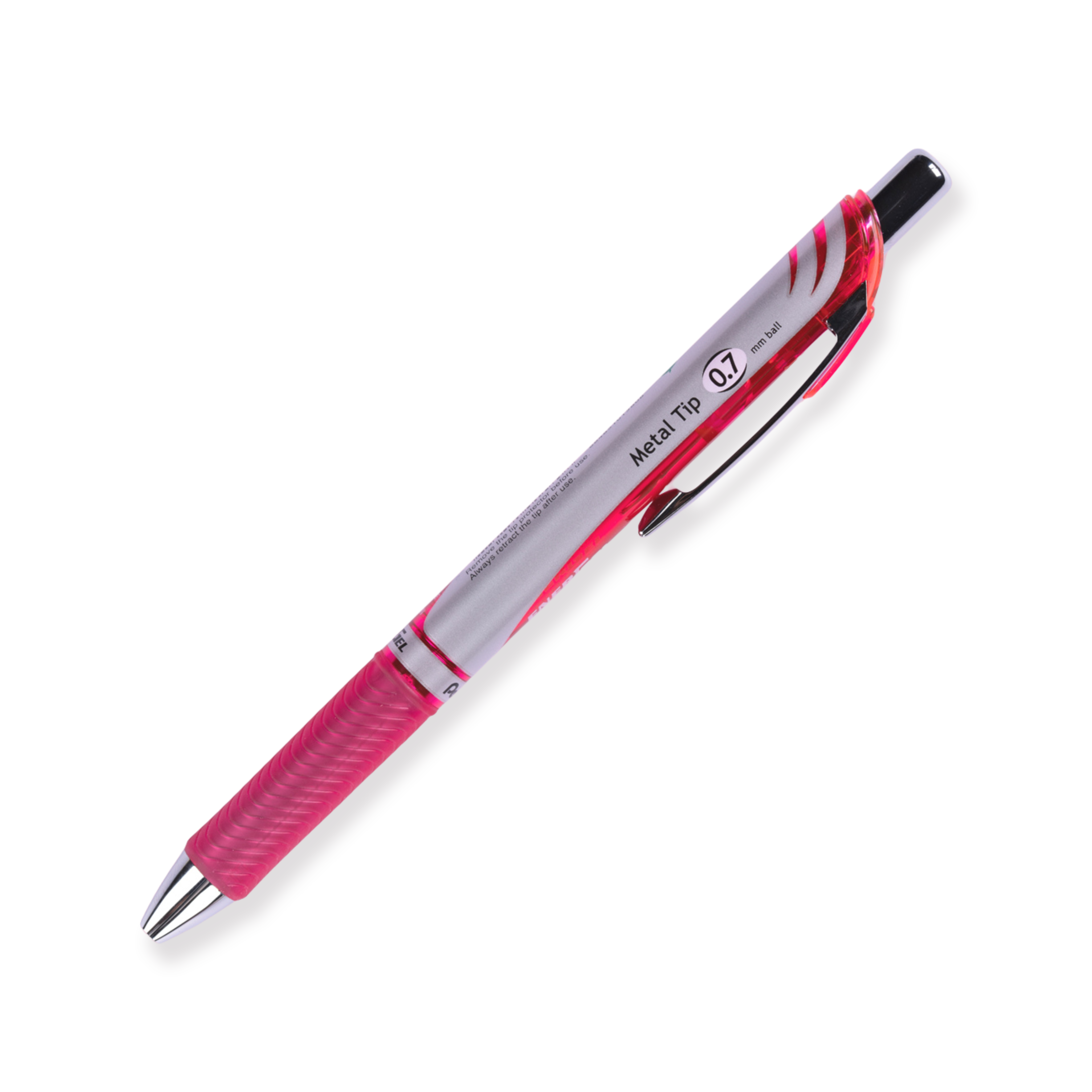 Bolígrafo de gel Pentel EnerGel RTX - Cónico - 0,7 mm - Rosa 