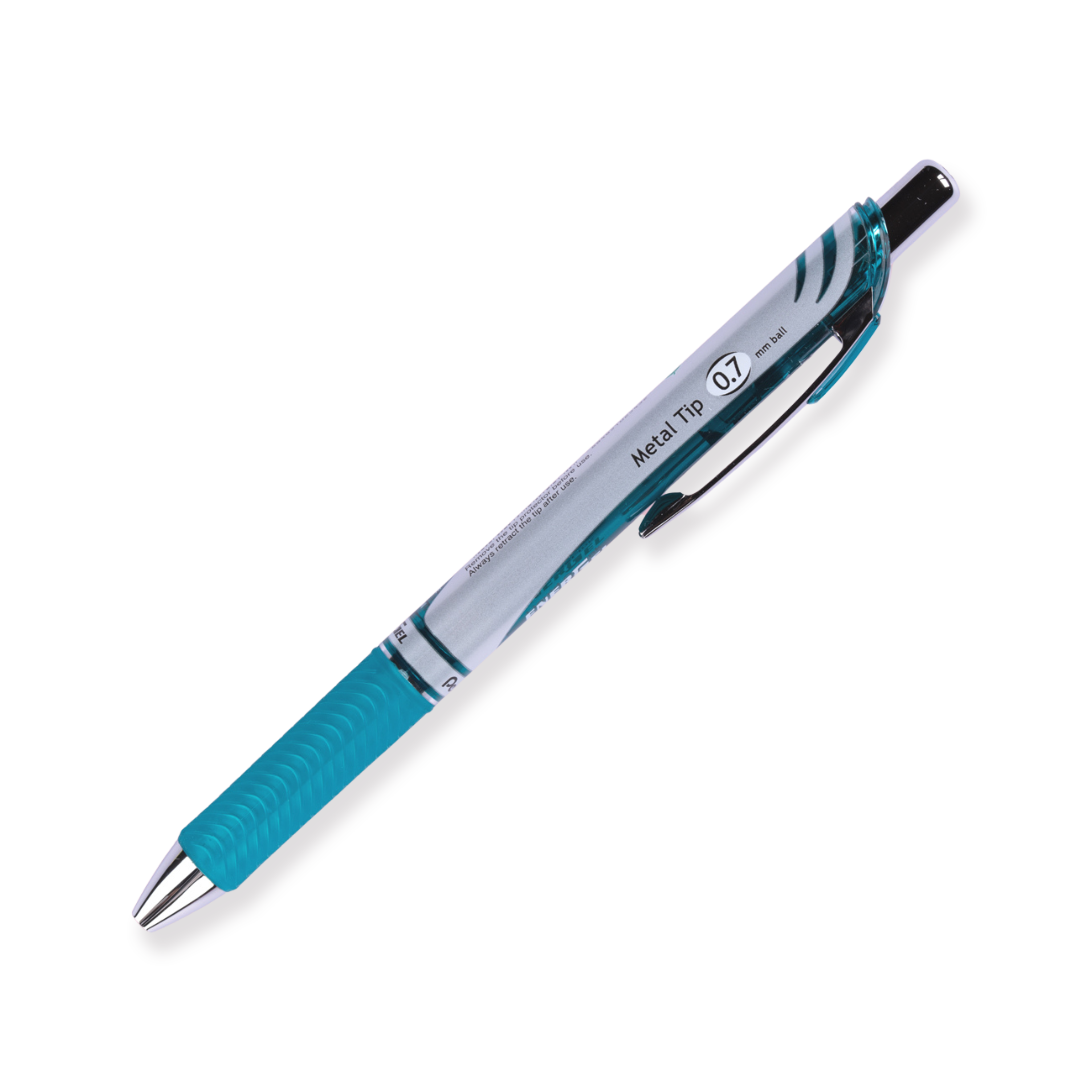 Bolígrafo de gel Pentel EnerGel RTX - Cónico - 0,7 mm - Azul turquesa 