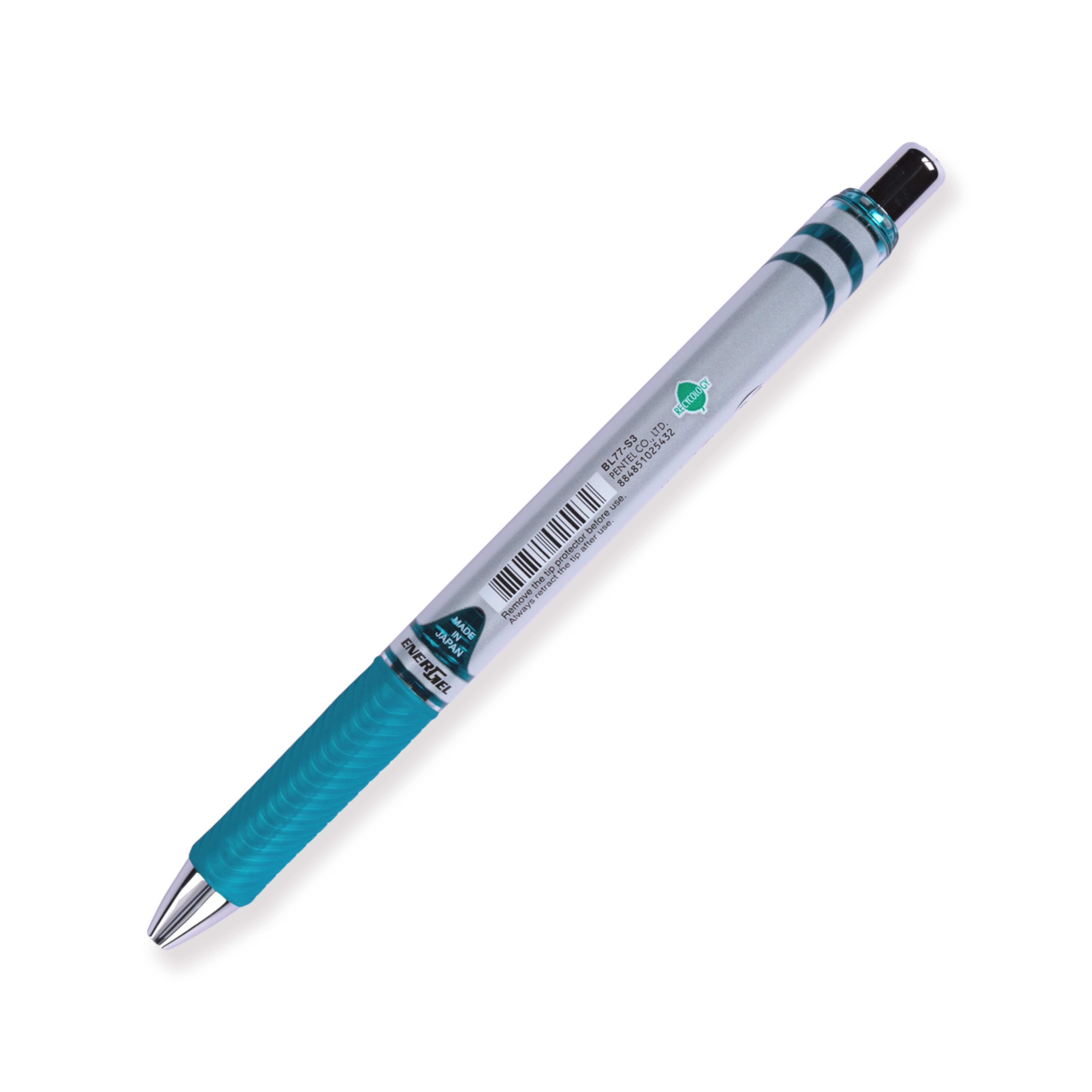 Bolígrafo de gel Pentel EnerGel RTX - Cónico - 0,7 mm - Azul turquesa 