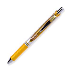 Pentel EnerGel RTX Gel Pen - Conical - 0.7 mm - Yellow