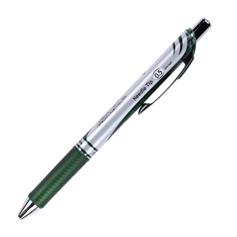 Pentel EnerGel RTX Gel Pen - Needle - 0.5 mm - Forest Green - Stationery Pal