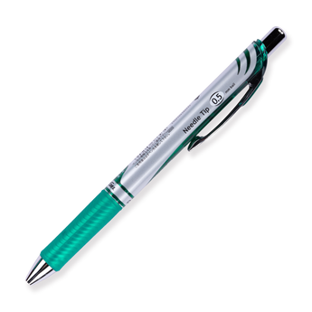 Pentel EnerGel RTX Gel Pen - Needle - 0.5 mm - Green - Stationery Pal