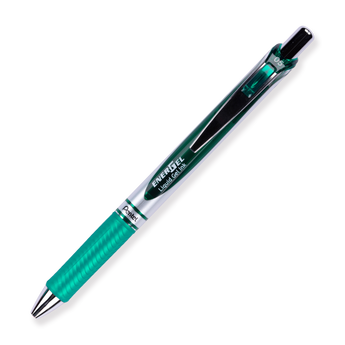 Pentel EnerGel RTX Gel Pen - Needle - 0.5 mm - Green - Stationery Pal