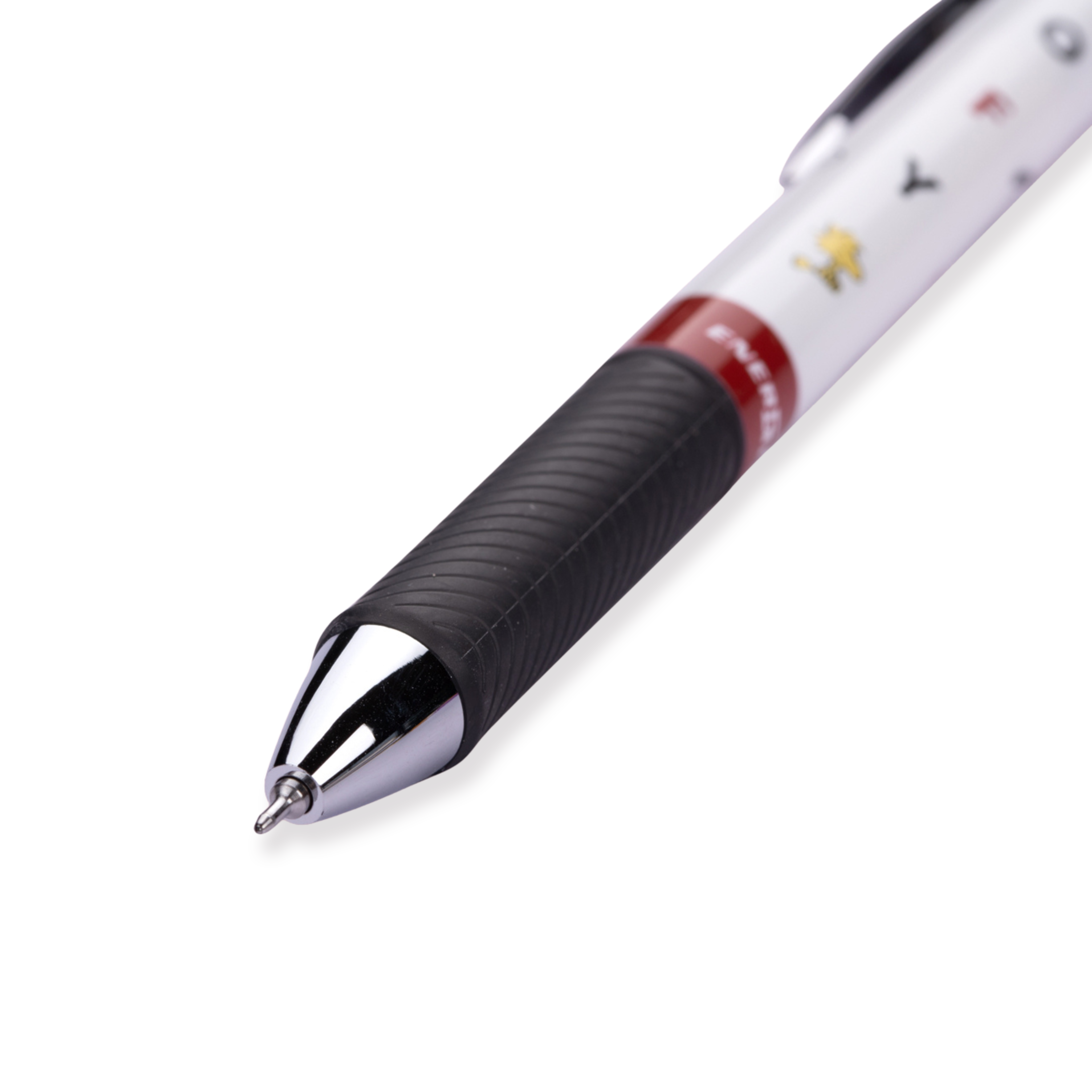 Bolígrafo de gel Pentel EnerGel Snoopy de edición limitada - 0,5 mm - Tinta negra - Agarre negro