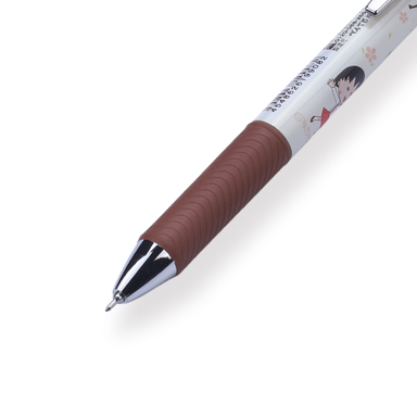 Pentel EnerGel x Chibi Maruko-Chan Limited Edition Gel Pen - 0.5 mm - Brown Body - Stationery Pal