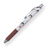 Pentel EnerGel x Chibi Maruko-Chan Limited Edition Gel Pen - 0.5 mm - Brown Body - Stationery Pal