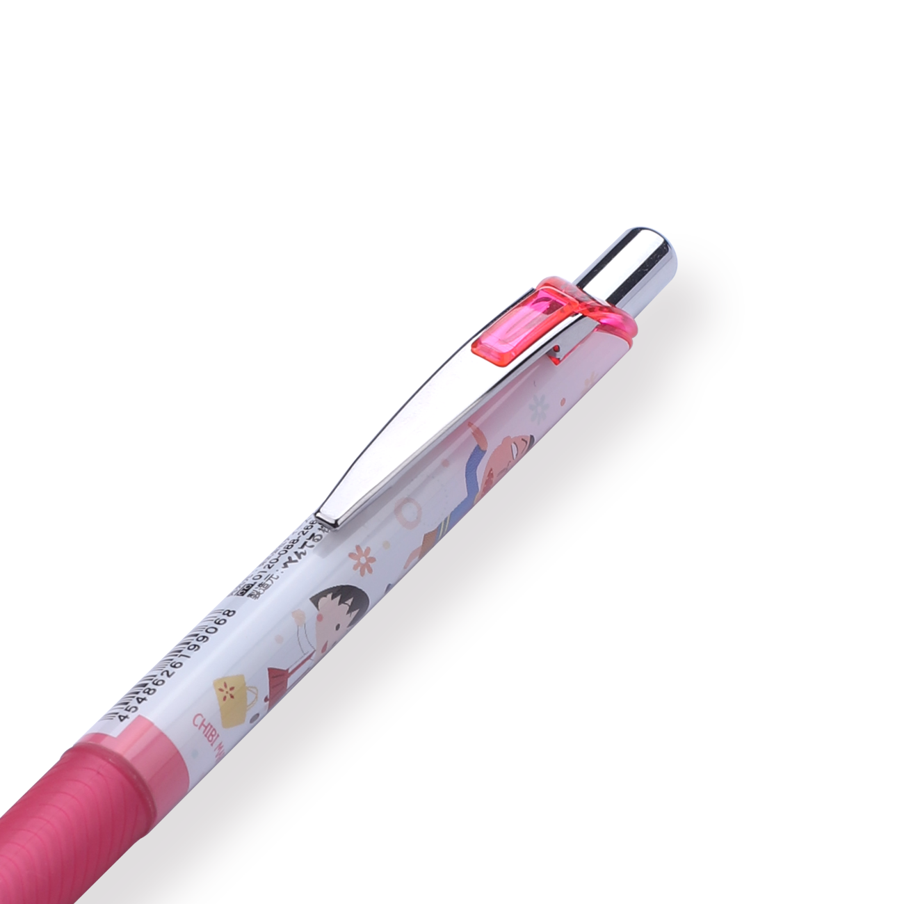 Pentel EnerGel x Chibi Maruko-Chan Limited Edition Gel Pen - 0.5 mm - Pink Body - Stationery Pal