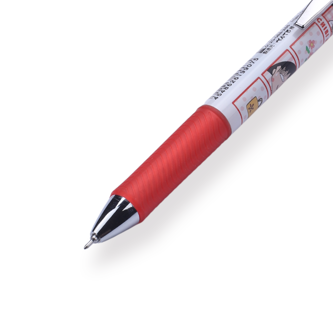 Pentel EnerGel x Chibi Maruko-Chan Limited Edition Gel Pen - 0.5 mm - Red Body - Stationery Pal