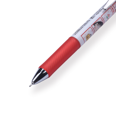 Pentel EnerGel x Chibi Maruko-Chan Limited Edition Gel Pen - 0.5 mm - Red Body - Stationery Pal