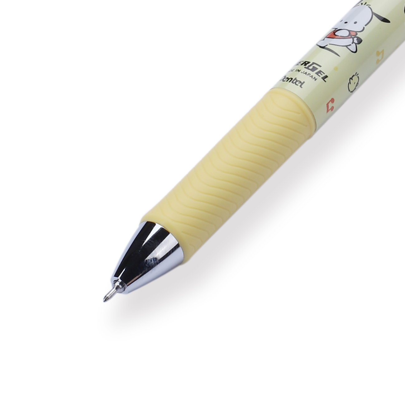 Pentel EnerGel x Sanrio Gel Pen - 0.5 mm - Pochacco - Yellow Body - Stationery Pal