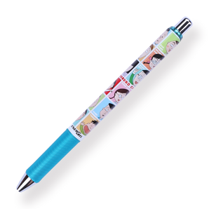 Pentel Energel × Chibi Maruko-chan Limited Edition Gel Pen - 0.5 mm - Green Body - Stationery Pal