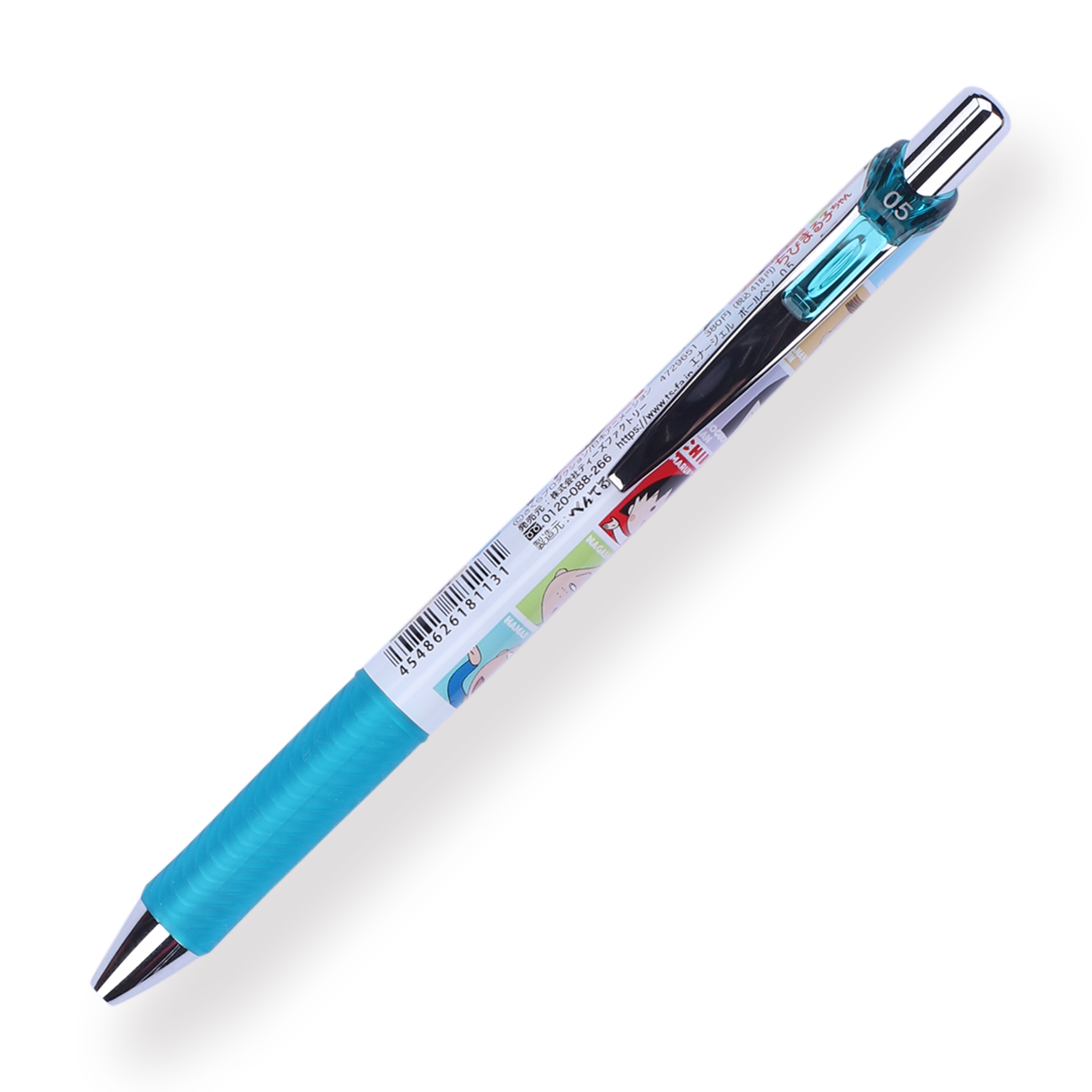 Pentel Energel × Chibi Maruko-chan Limited Edition Gel Pen - 0.5 mm - Green Body - Stationery Pal