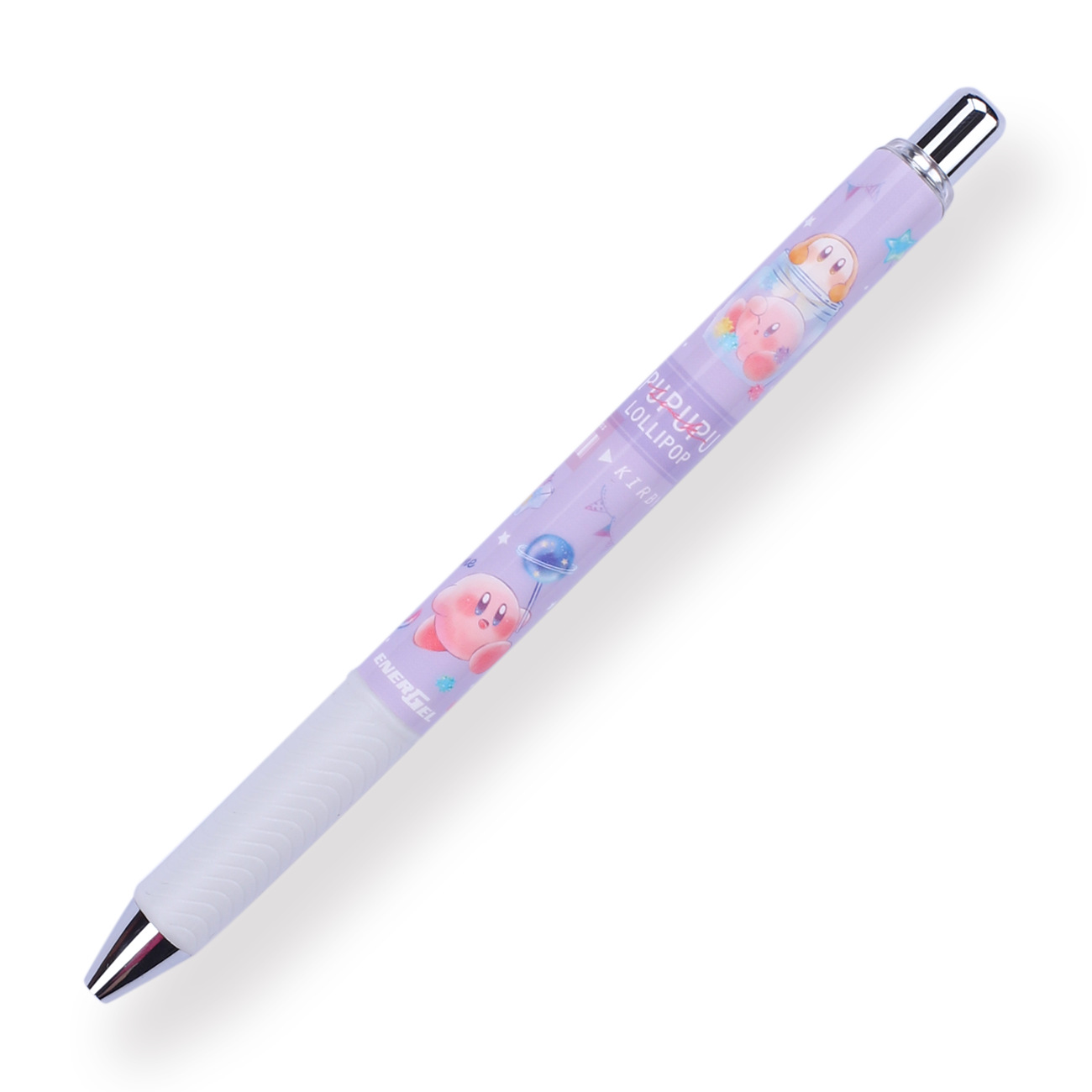 Pentel Energel × Kirby Limited Edition Gel Pen - 0.5 mm - Purple Body - Stationery Pal