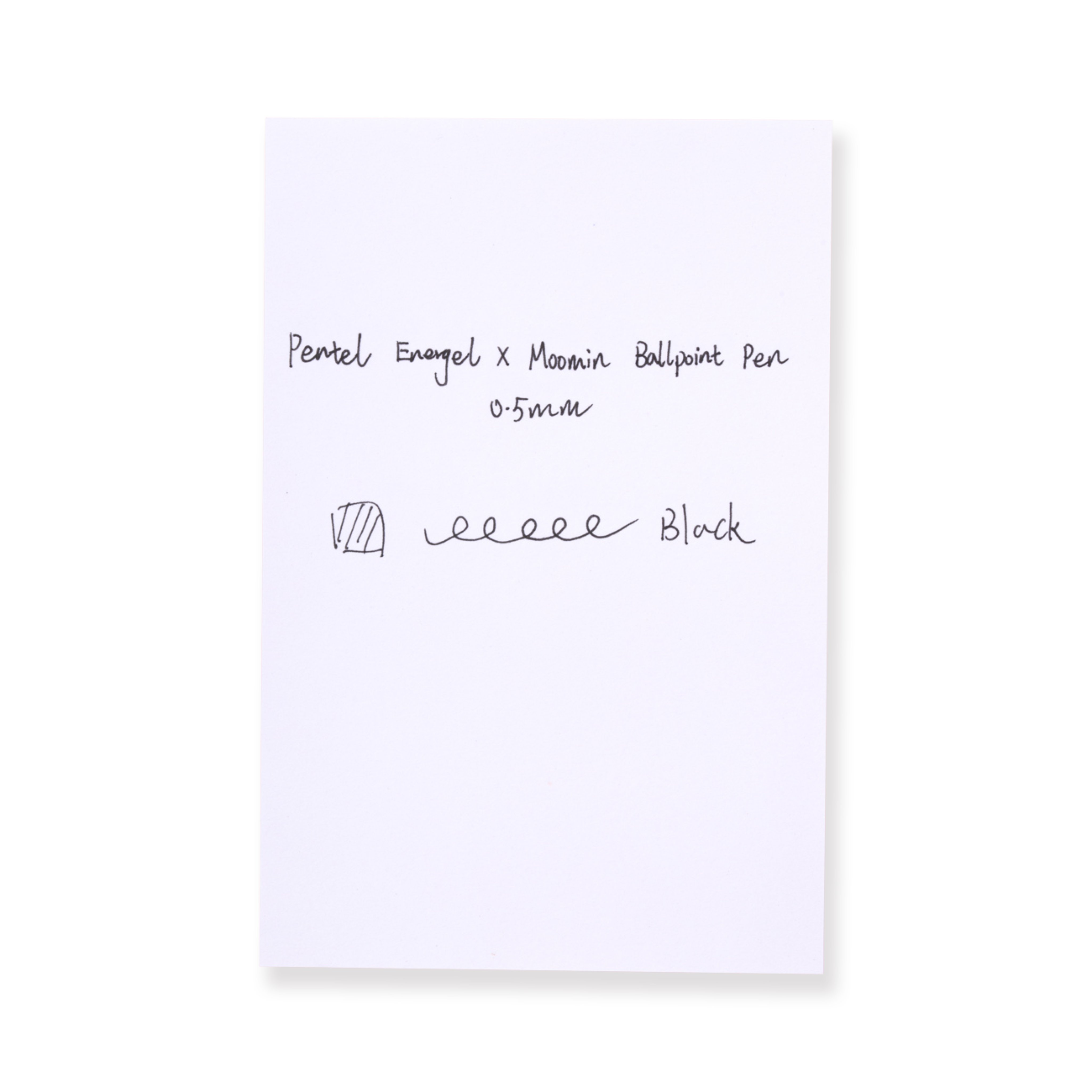 Bolígrafo Pentel Energel × Moomin de edición limitada - 0,5 mm - Negro - Rosa