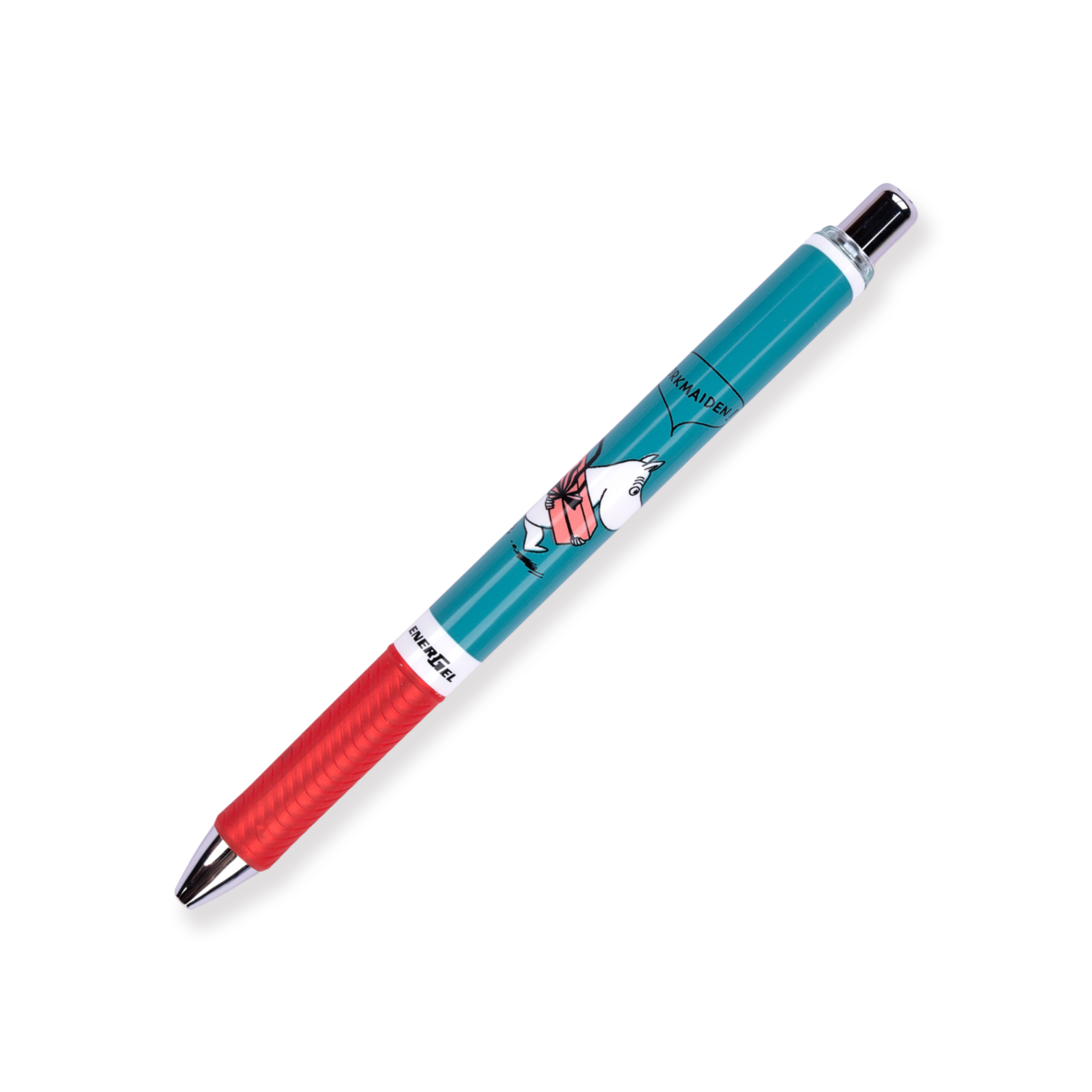 Pentel Energel × Moomin Kugelschreiber in limitierter Auflage – 0,5 mm – Schwarz – Roter Griff