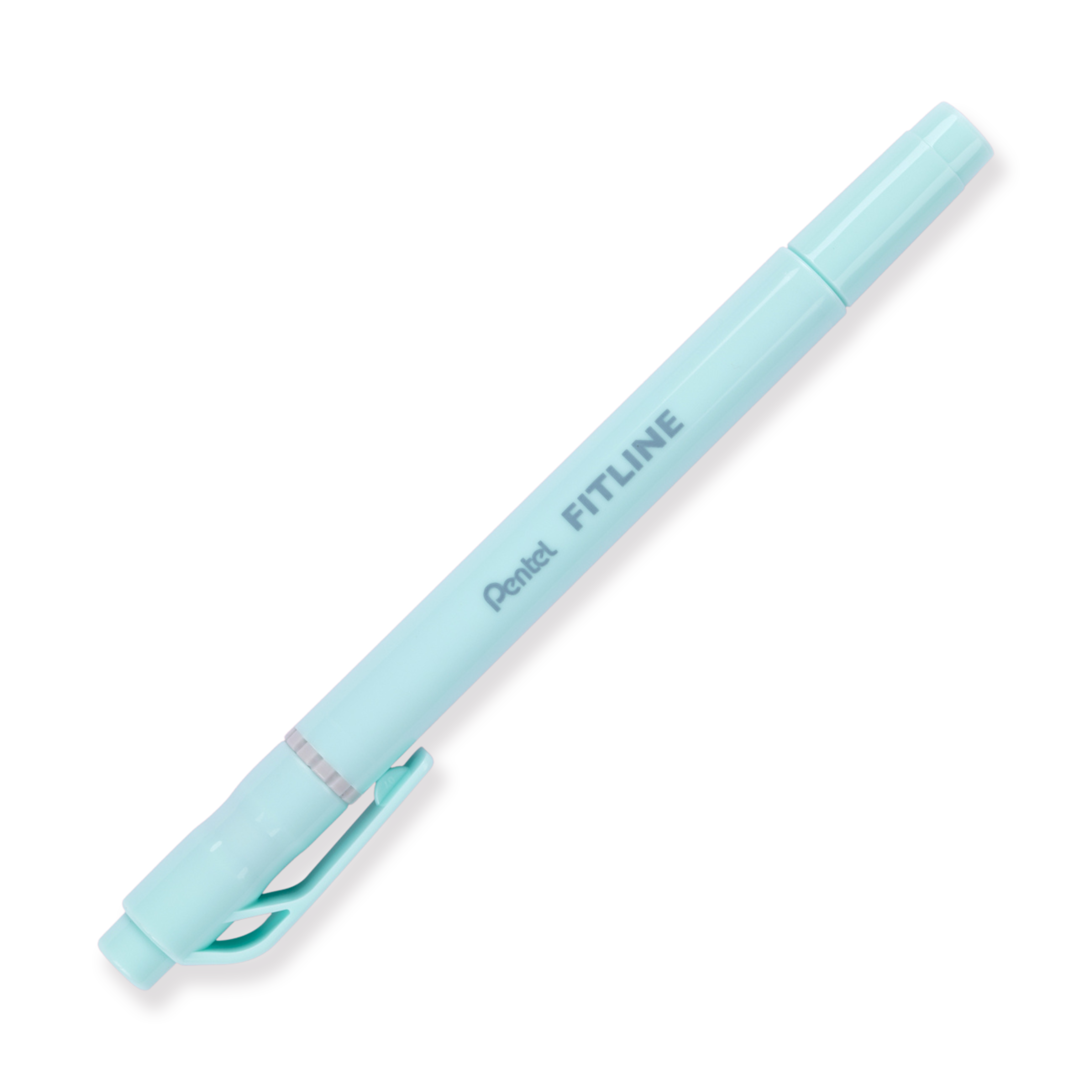 Pentel Fitline Double-Sided Highlighter - Chisel/Fine Tip - Pastel Sky Blue