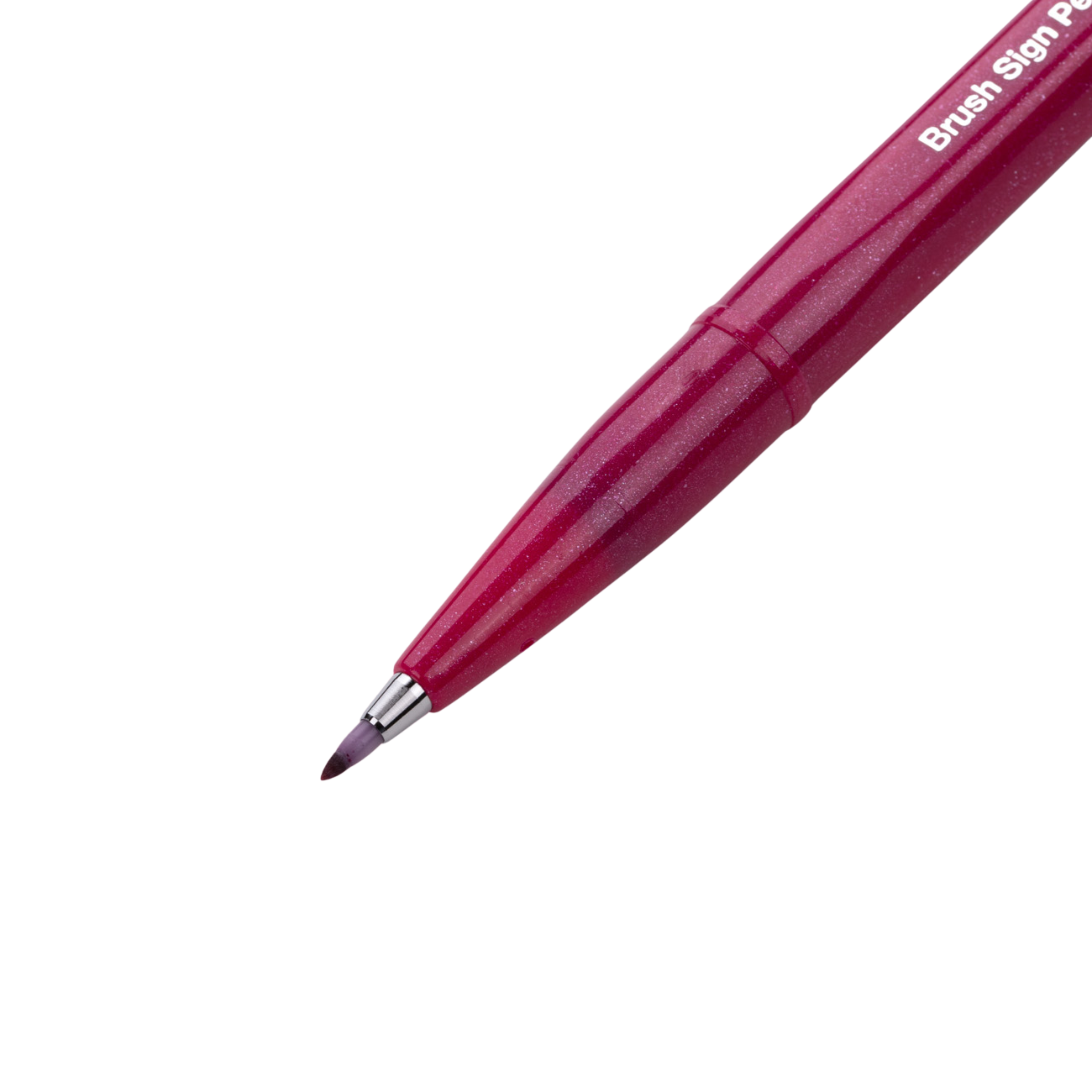 Pentel Fude Touch Brush Sign Pen - Borgoña - Nuevos colores 2020