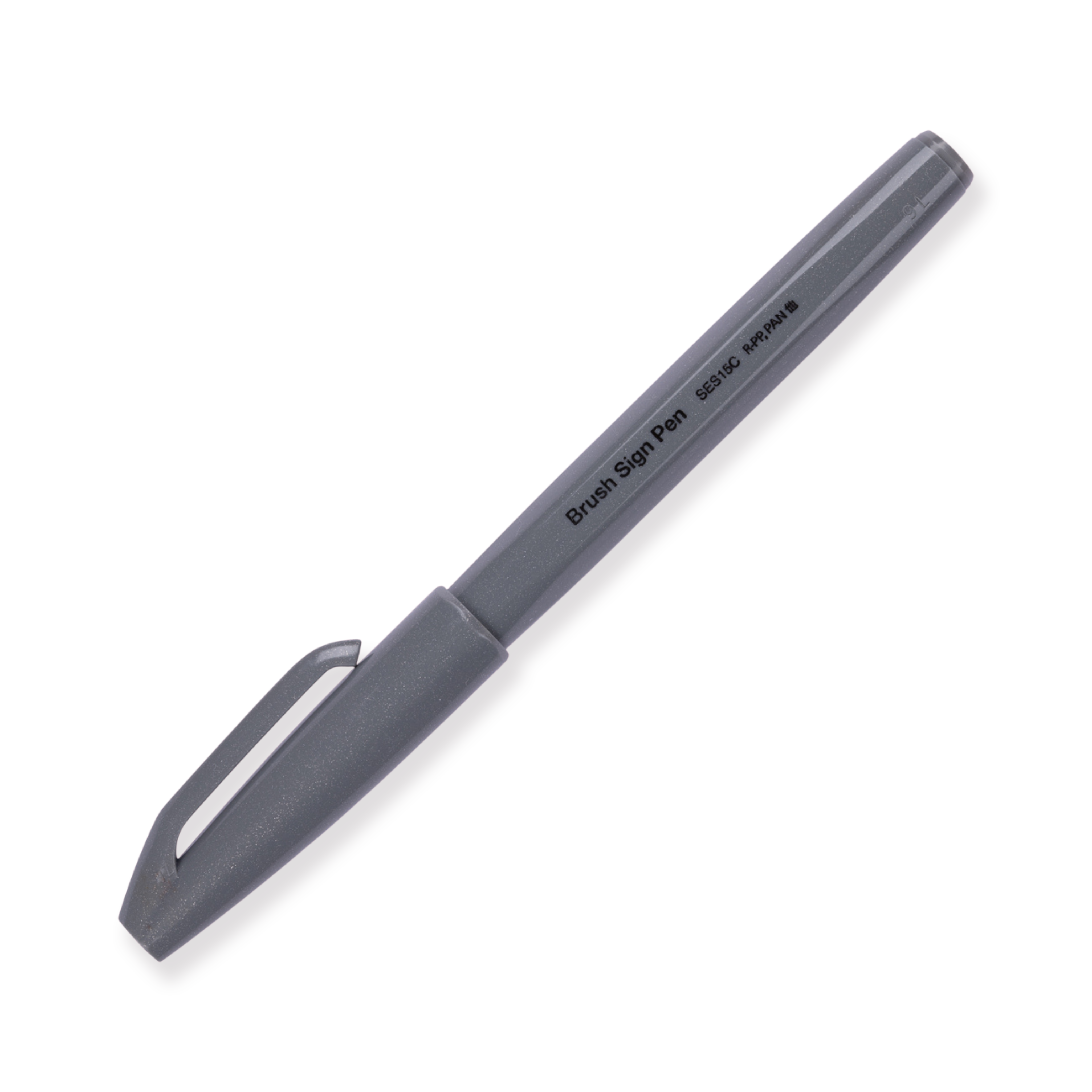 Pentel Fude Touch Brush Rotulador - Gris