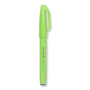 Pentel Fude Touch Brush Sign Pen - Light Green - 2020 New Colors