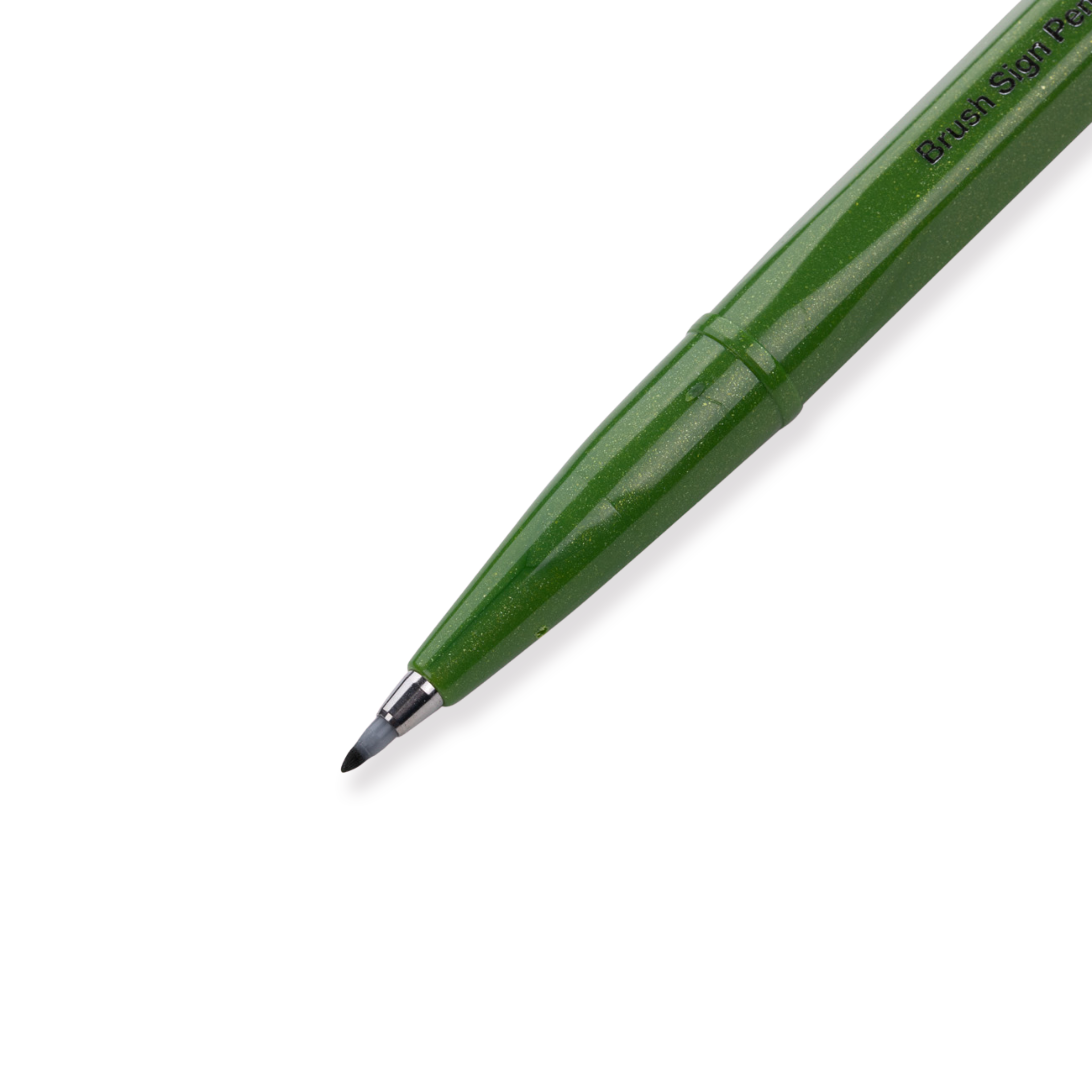 Pentel Fude Touch Brush Sign Pen - Verde oliva - 2020 nuevos colores
