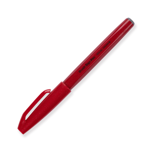 Pentel Fude Touch Brush Sign Pen - Red - Stationery Pal