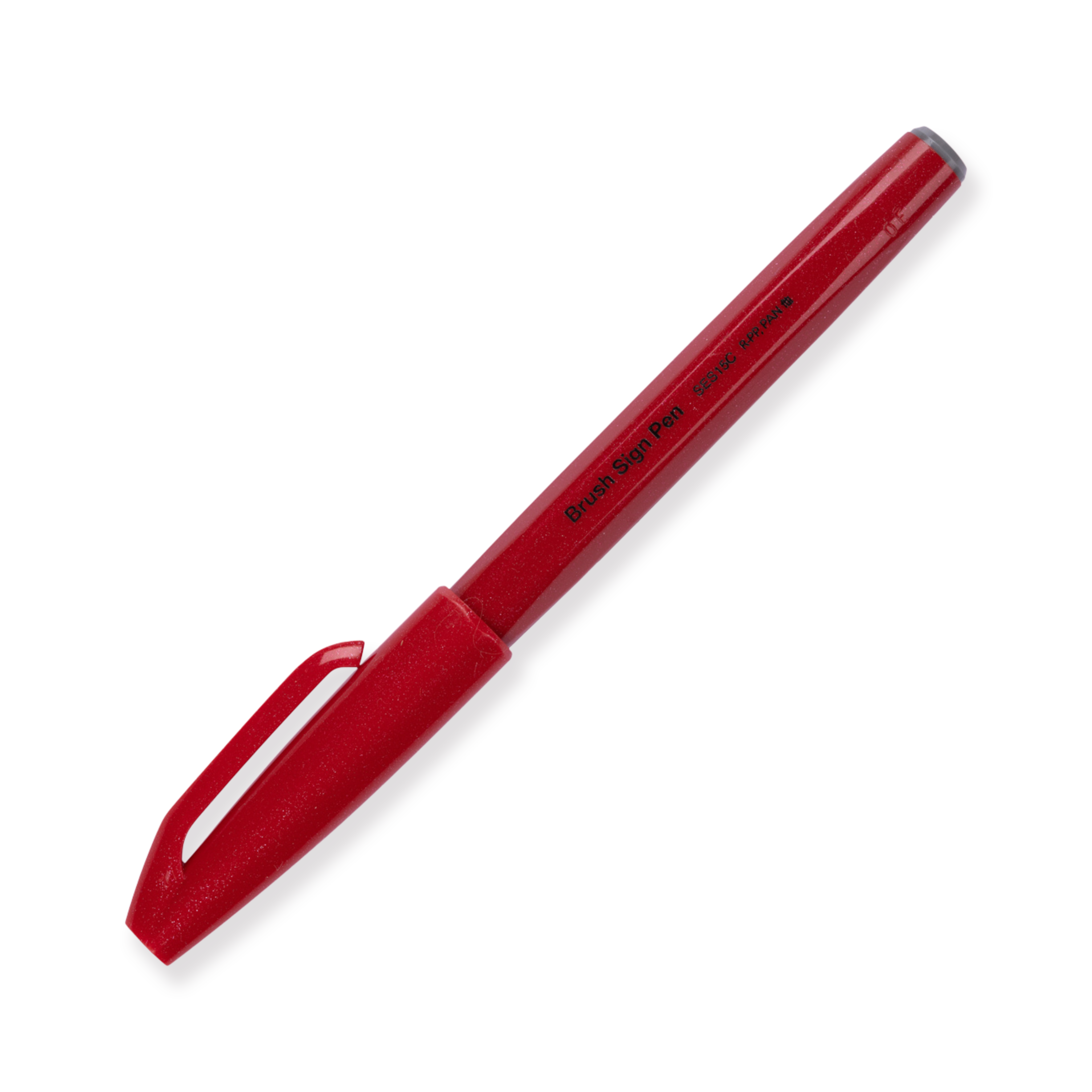 Pentel Fude Touch Brush Sign Pen, Rot
