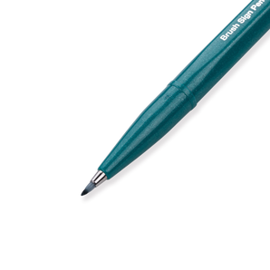 Pentel Fude Touch Brush Sign Pen - Turquoise Green - 2020 New Colors