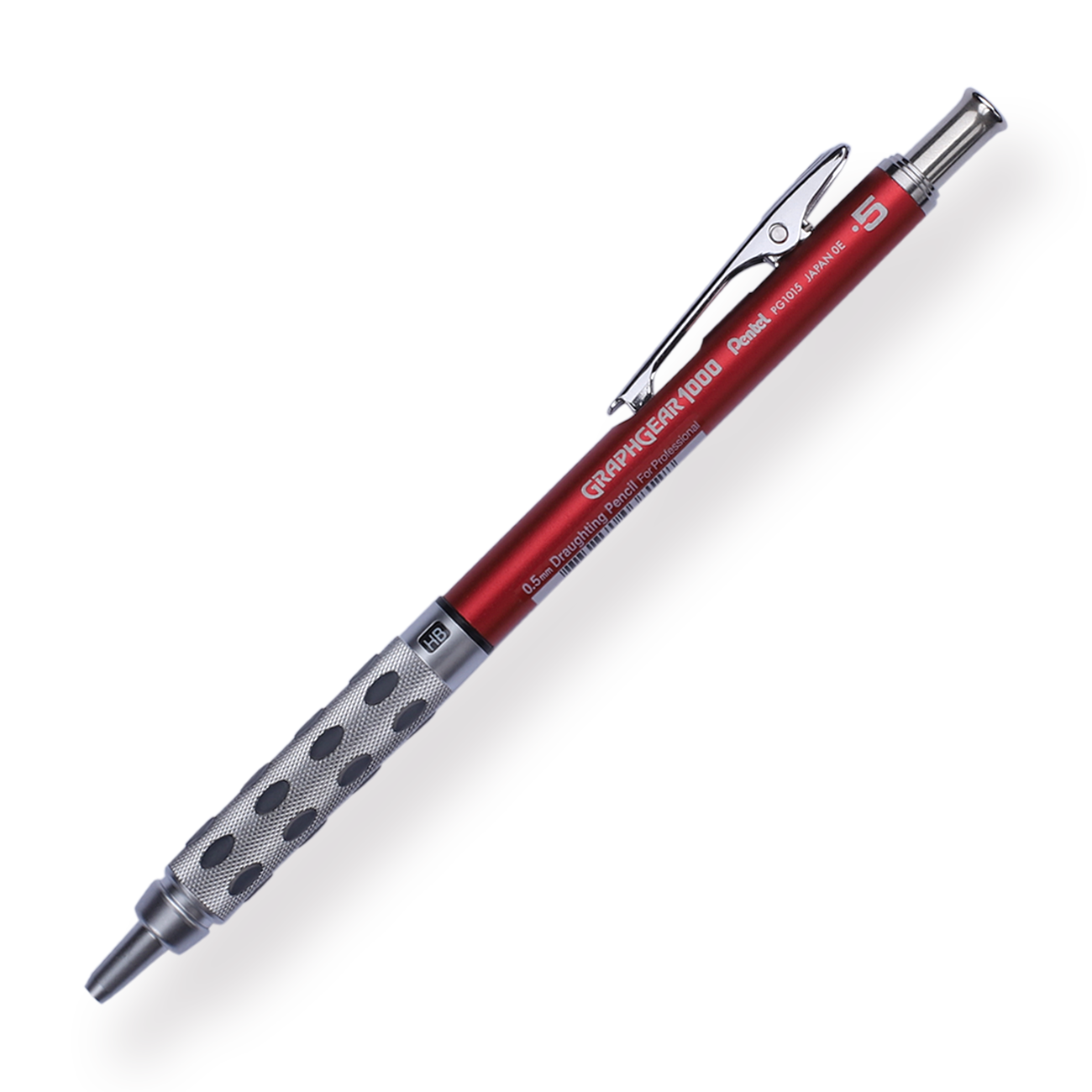 Pentel GraphGear 1000 Mechanical Pencil - 0.5 mm - Red — Stationery Pal