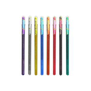 Pentel Hybrid Dual Metallic Gel Pen 1.0mm - 8 Color Set - Stationery Pal