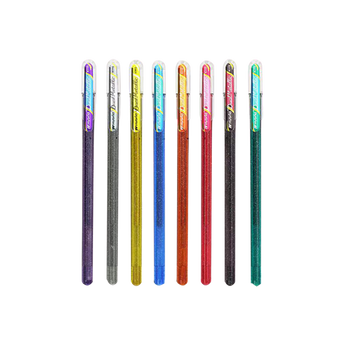 Pentel Hybrid Dual Metallic Gel Pen 1.0mm - 8 Color Set - Stationery Pal