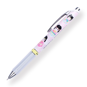 Pentel Limited Edition Energel Kawaii +5 Retractable Gel Roller Pen - Kokeshi - Stationery Pal