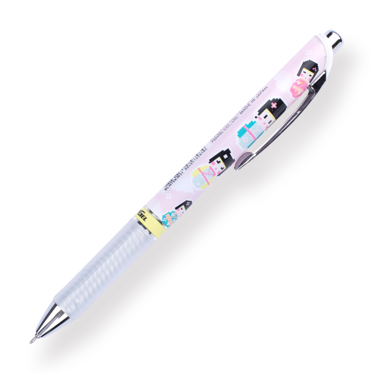 Pentel Edición Limitada Energel Kawaii +5 Bolígrafo Roller de Gel Retráctil - Kokeshi