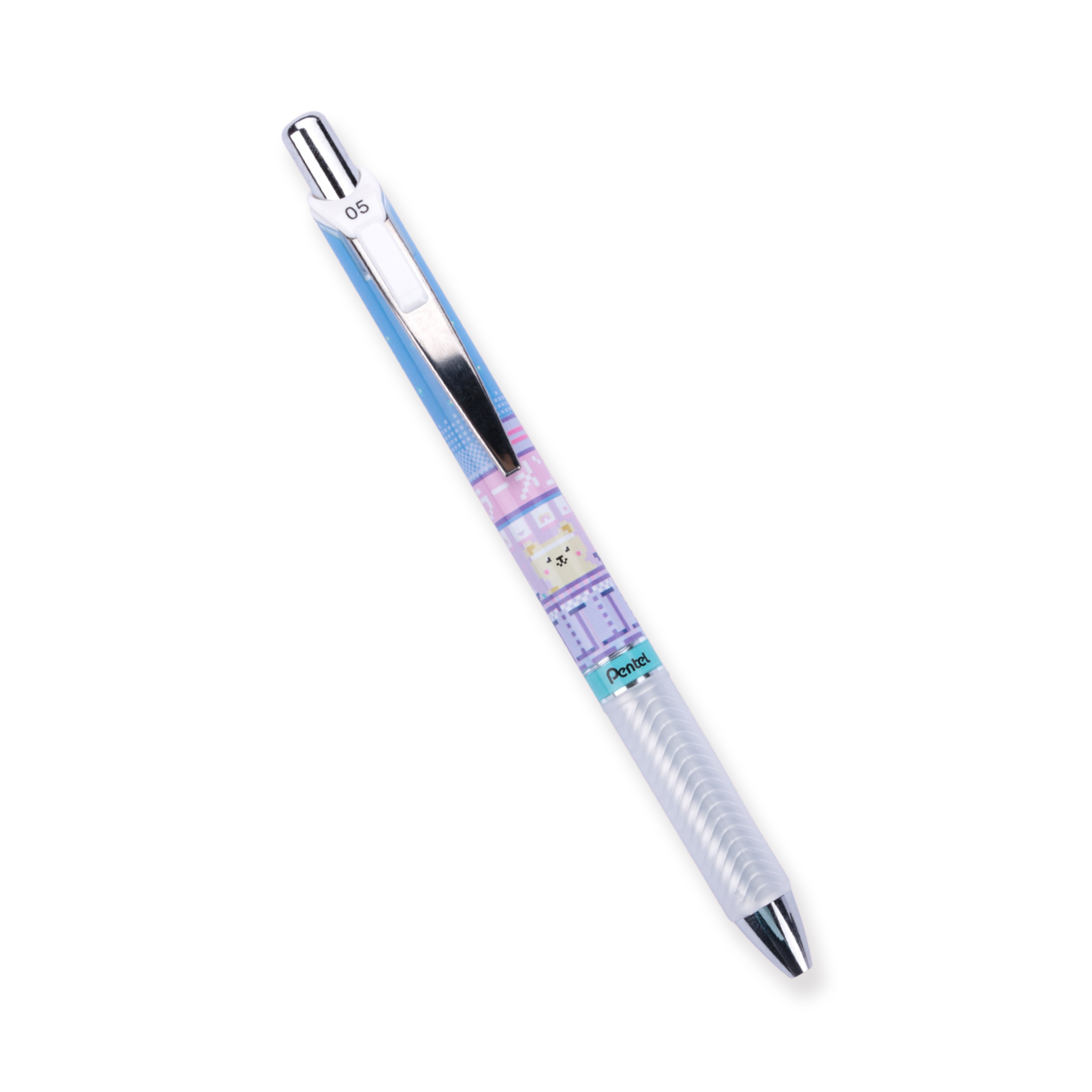 Pentel Edición Limitada Energel Kawaii +5 Bolígrafo Roller de Gel Retráctil - Oso Kuma