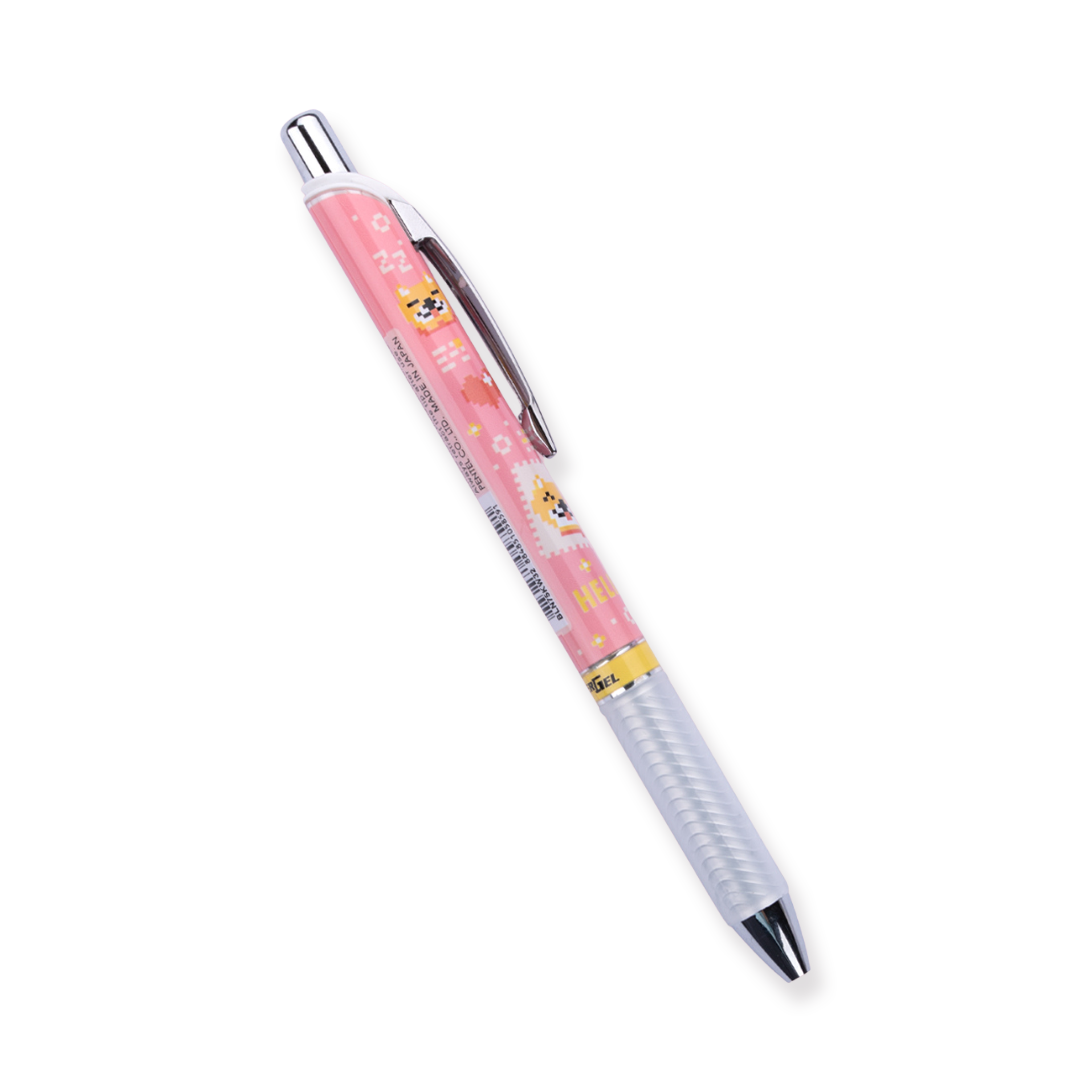 Pentel Edición Limitada Energel Kawaii +5 Bolígrafo Roller de Gel Retráctil - Perro Shiba Inu
