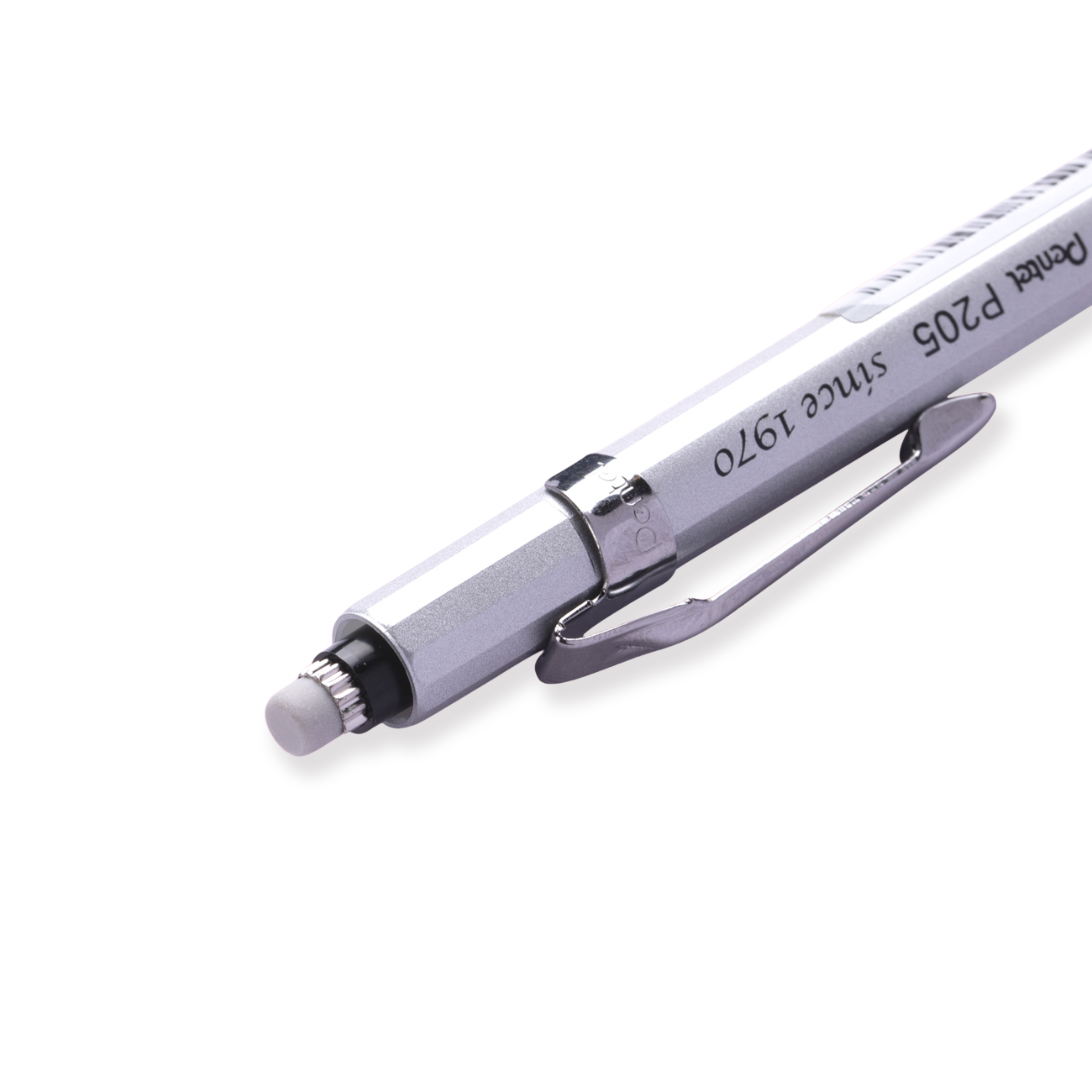 P205 Pentel Limited Edition P205 Mechanical Pencil - 0.5 mm - Silver ...