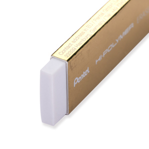 Pentel Slim Hi-Polymer Eraser - Gold - Stationery Pal