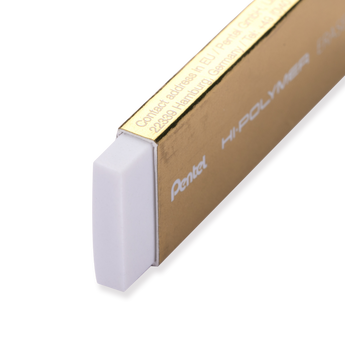 Pentel Slim Hi-Polymer Eraser - Gold - Stationery Pal