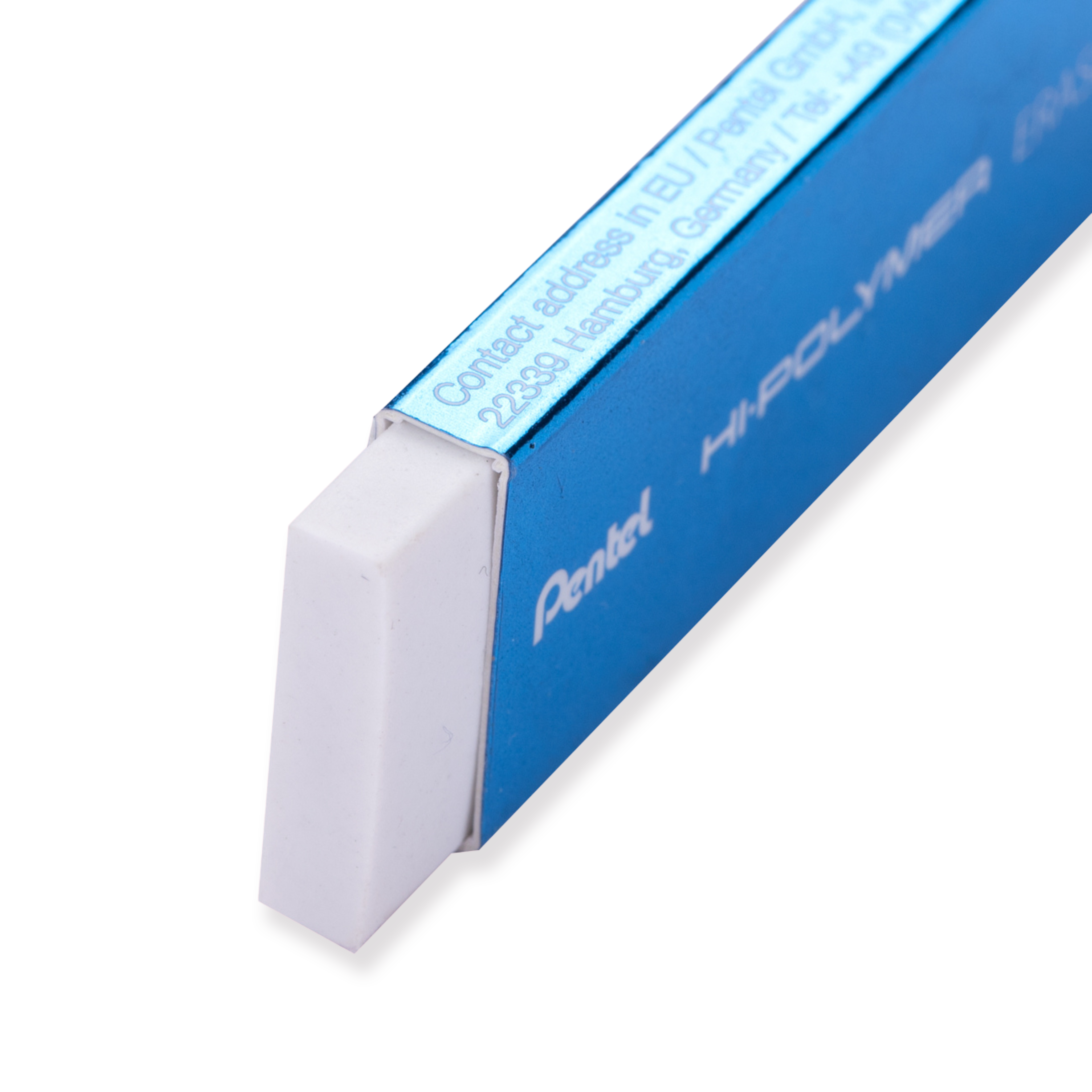 Borrador Pentel Slim de alto polímero - Azul metalizado
