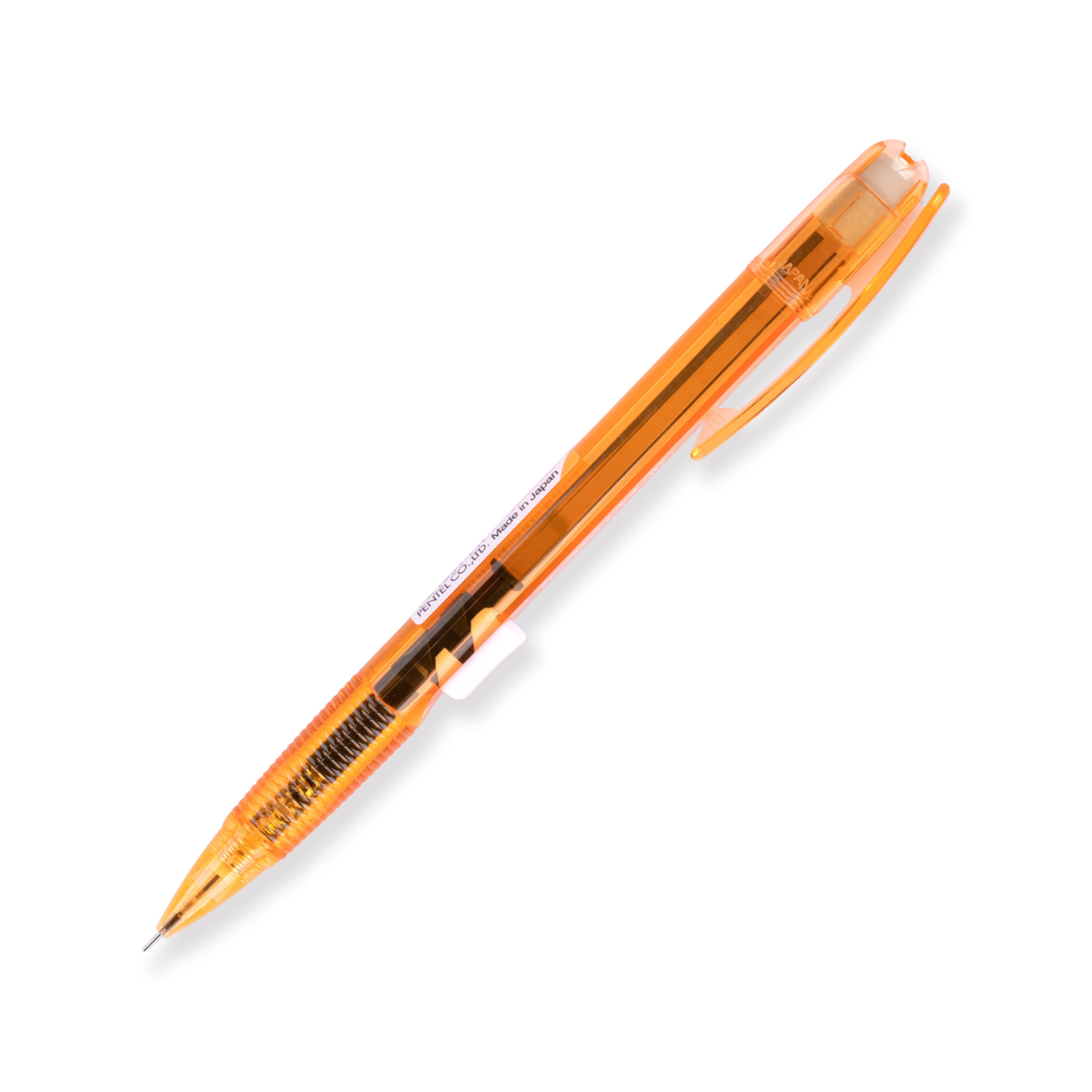 Pentel Techniclick Druckbleistift mit seitlichem Klick, 0,5 mm, Orange