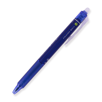 Pilot FriXion Ball Clicker Erasable Gel Pen 0.5 mm - Blue - Stationery Pal