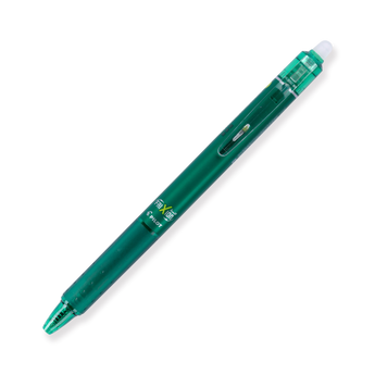 Pilot FriXion Ball Clicker Erasable Gel Pen 0.5 mm - Green - Stationery Pal