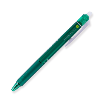 Pilot FriXion Ball Clicker Erasable Gel Pen 0.5 mm - Green - Stationery Pal