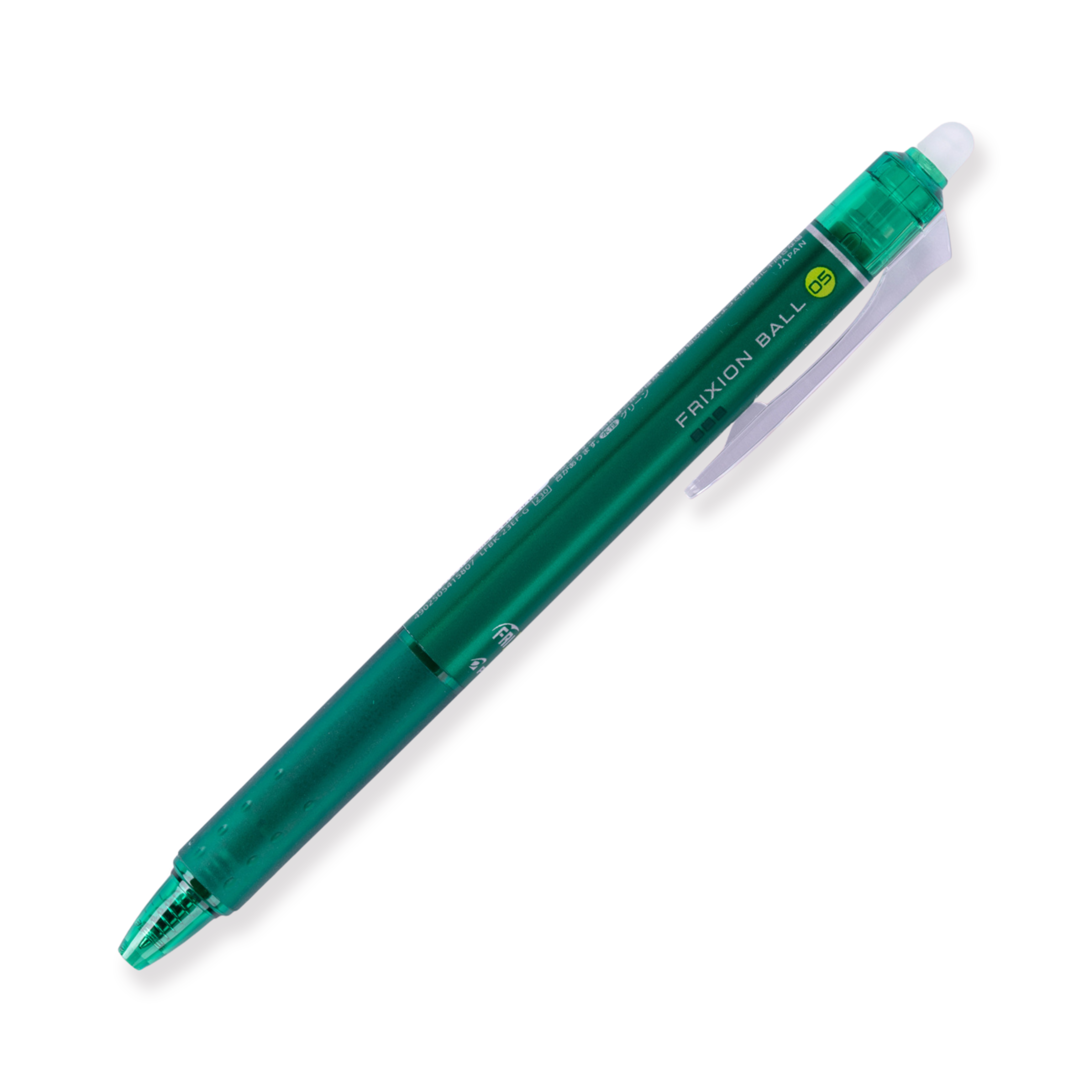 Pilot FriXion Ball Clicker Erasable Gel Pen 0.5 mm - Green - Stationery Pal