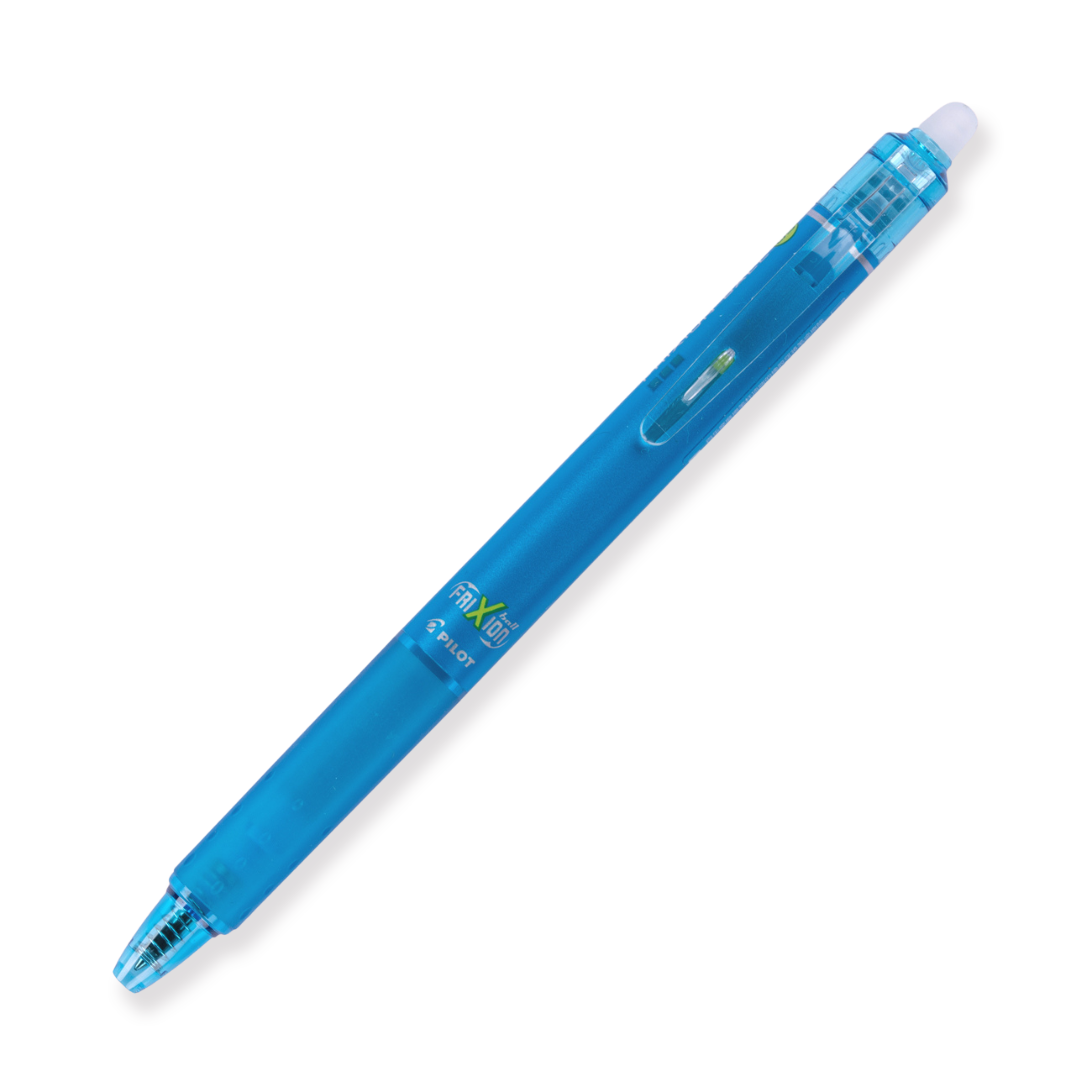 Pilot FriXion Ball Clicker Erasable Gel Pen 0.5 mm - Light Blue - Stationery Pal