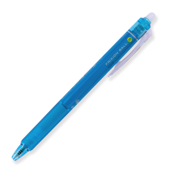 Pilot FriXion Ball Clicker Erasable Gel Pen 0.5 mm - Light Blue - Stationery Pal