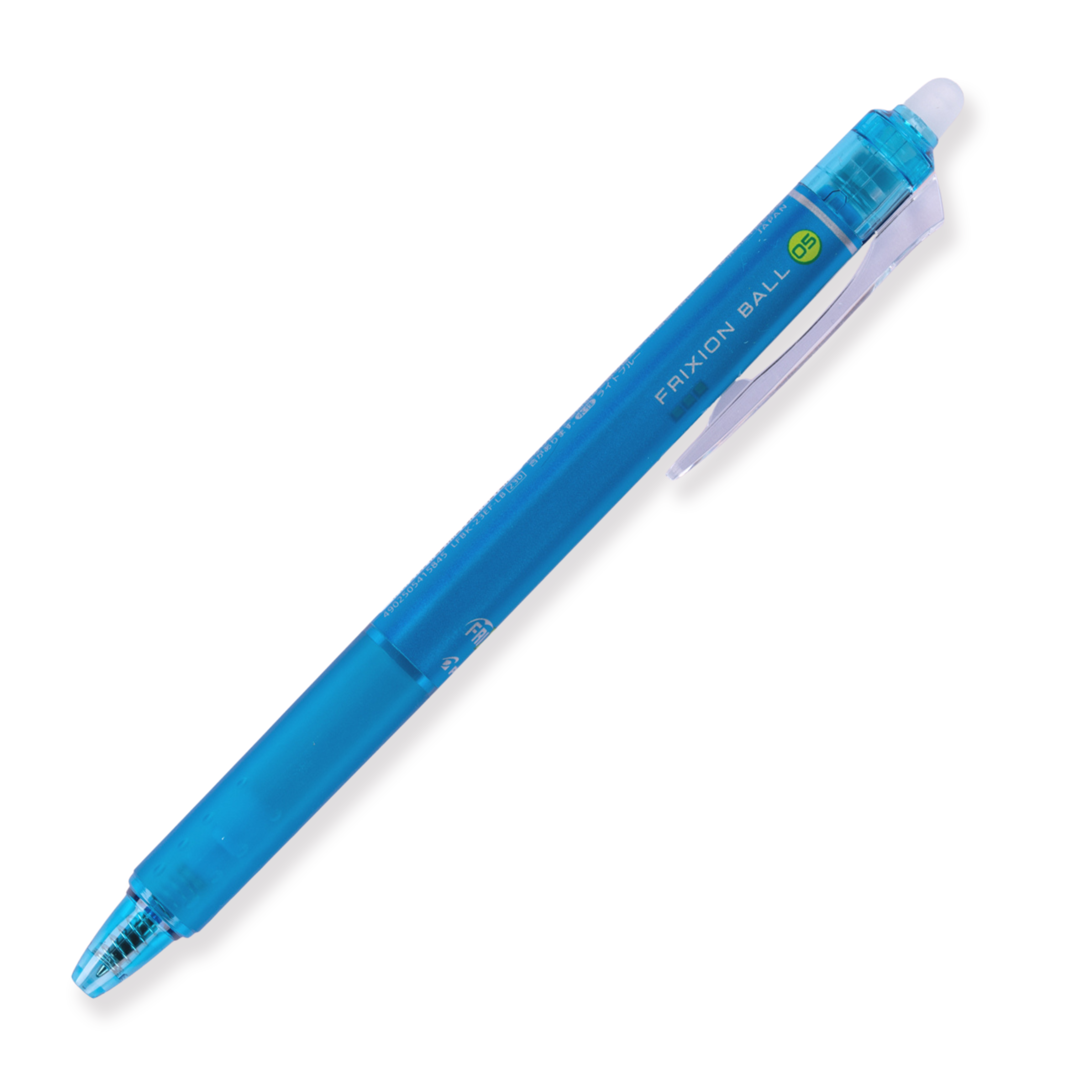 Pilot FriXion Ball Clicker Erasable Gel Pen 0.5 mm - Light Blue
