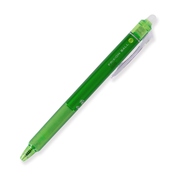 Pilot FriXion Ball Clicker Erasable Gel Pen 0.5 mm - Light Green - Stationery Pal