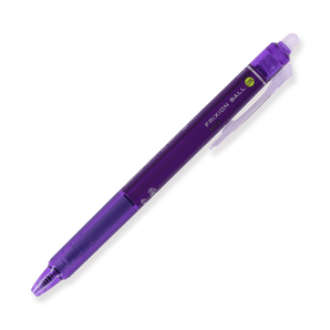 Pilot FriXion Ball Clicker Erasable Gel Pen 0.5 mm - Purple - Stationery Pal