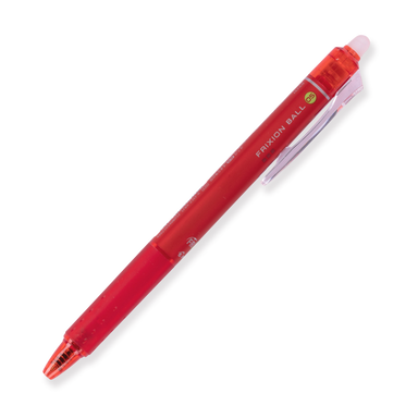Pilot FriXion Ball Clicker Erasable Gel Pen 0.5 mm - Red - Stationery Pal