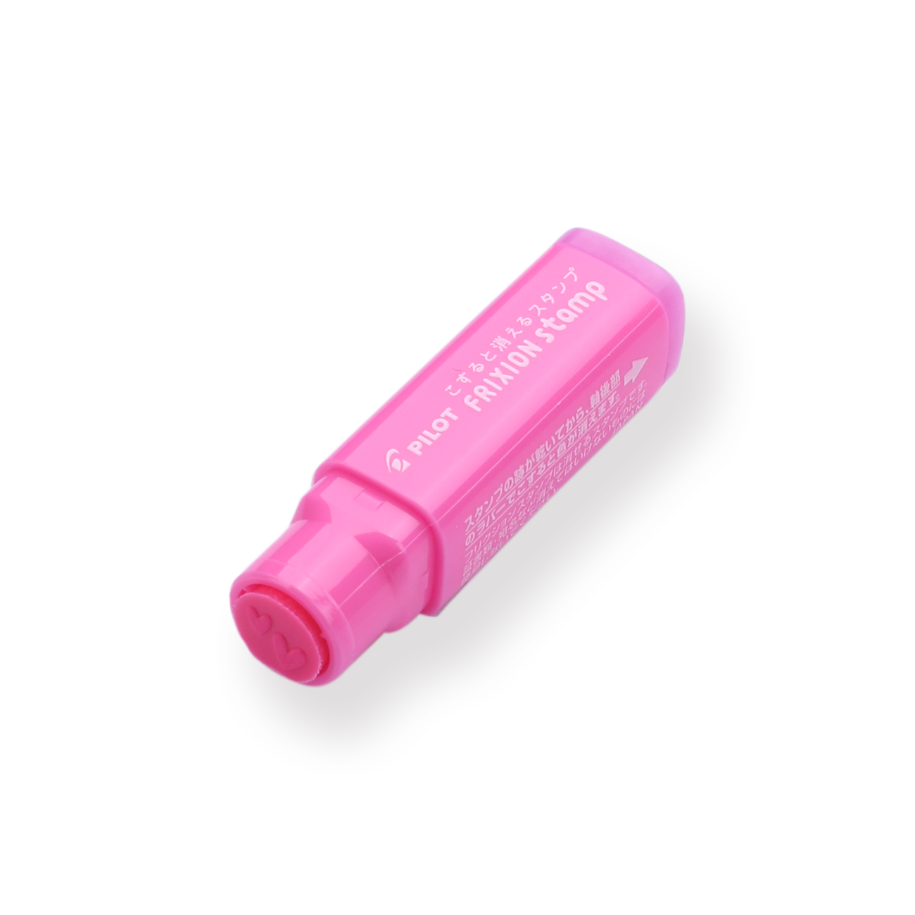 Pilot FriXion Stamp - Pink - Double Heart - Stationery Pal